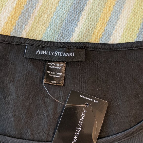 New Ashley Stewart Basic Black Tank Top 18/20 - Picture 8 of 9